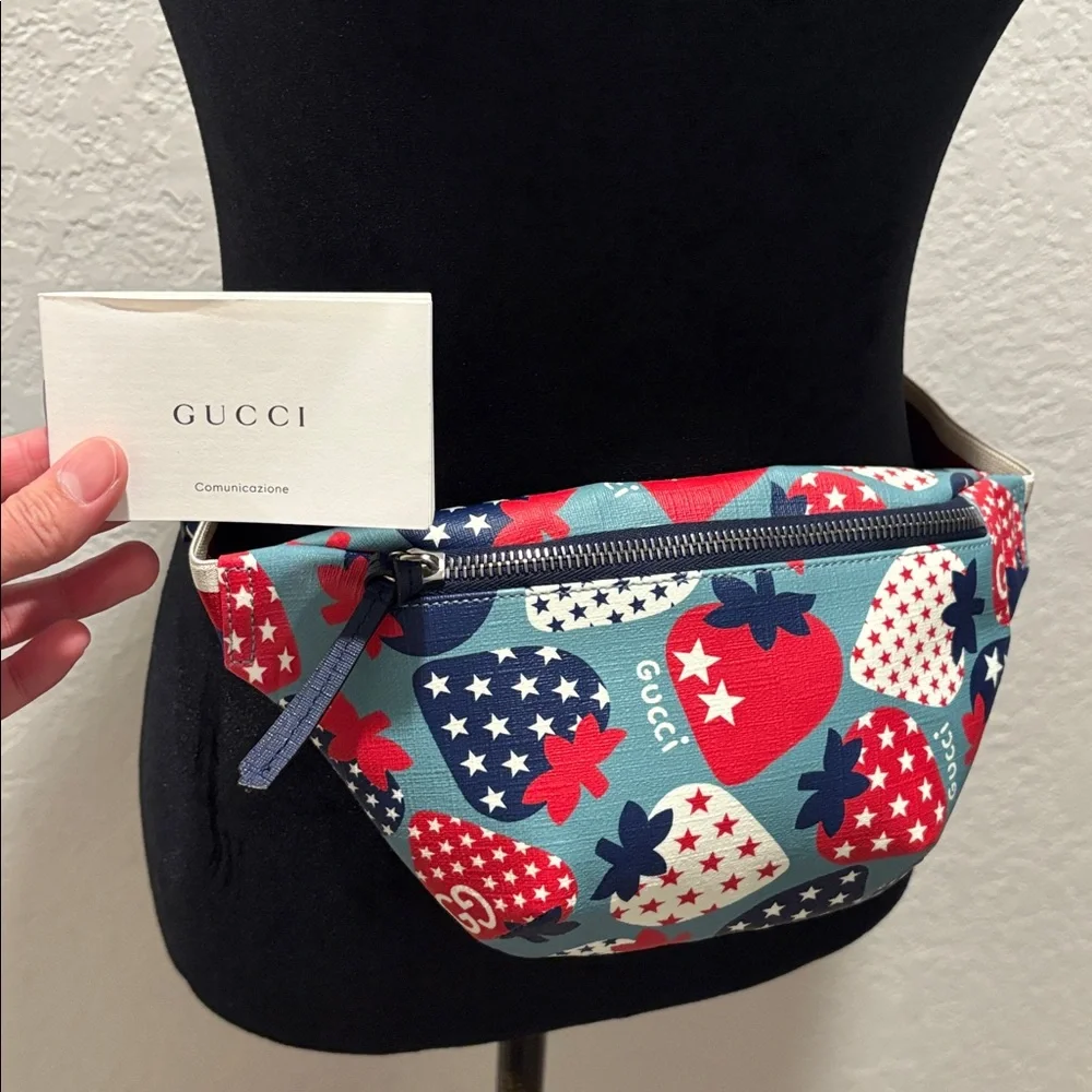 GUCCI Limited Edition Belt Bag Strawberry